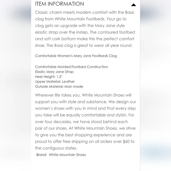 White Mountain Brown Bassi Leather Clogs - Picture 6 of 8